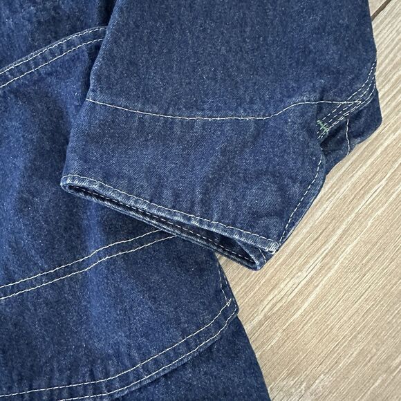 Vtg OshKosh B'Gosh Denim Chore Jacket 42R USA Union Made Sanforized Train Work - Picture 10 of 11